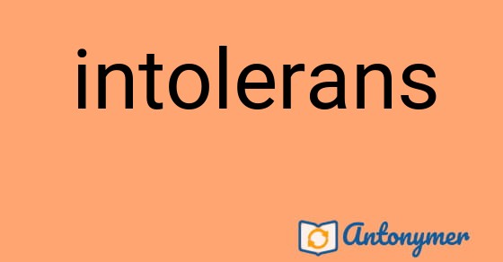 Bild som illustrerar ordet intolerans och dess antonymer.