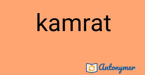 Bild som illustrerar ordet kamrat och dess antonymer.