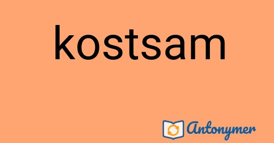 Bild som illustrerar ordet kostsam och dess antonymer.