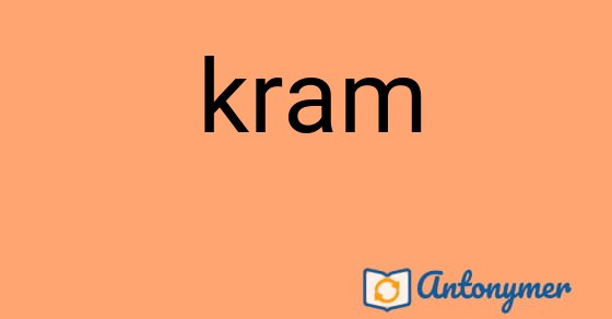 Bild som illustrerar ordet kram och dess antonymer.