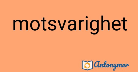 Bild som illustrerar ordet motsvarighet och dess antonymer.