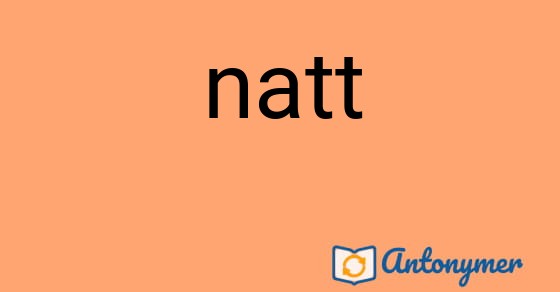 Bild som illustrerar ordet natt och dess antonymer.