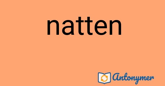 Bild som illustrerar ordet natten och dess antonymer.
