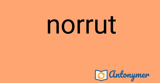 Bild som illustrerar ordet norrut och dess antonymer.