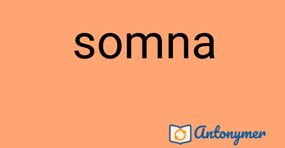 Bild som illustrerar ordet somna och dess antonymer.