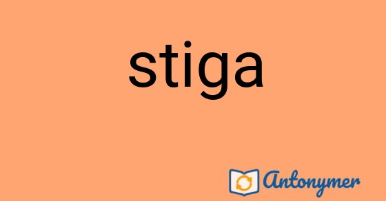 Bild som illustrerar ordet stiga och dess antonymer.