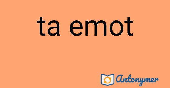 Bild som illustrerar uttrycket ta emot och dess antonymer.