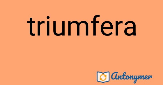 Bild som illustrerar ordet triumfera och dess antonymer.